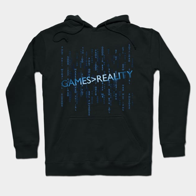 Games Greater Than Reality Hoodie by Packrat